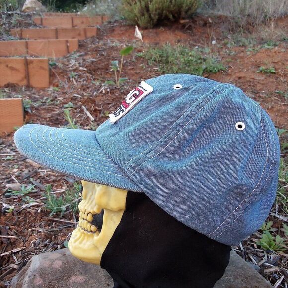 Vintage Swingster PAG Seeds Denim Snap Back Hat - Picture 3 of 5